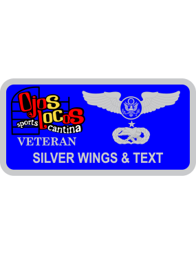 Image for 344 TRS Ojos Locos Veteran Name Tag