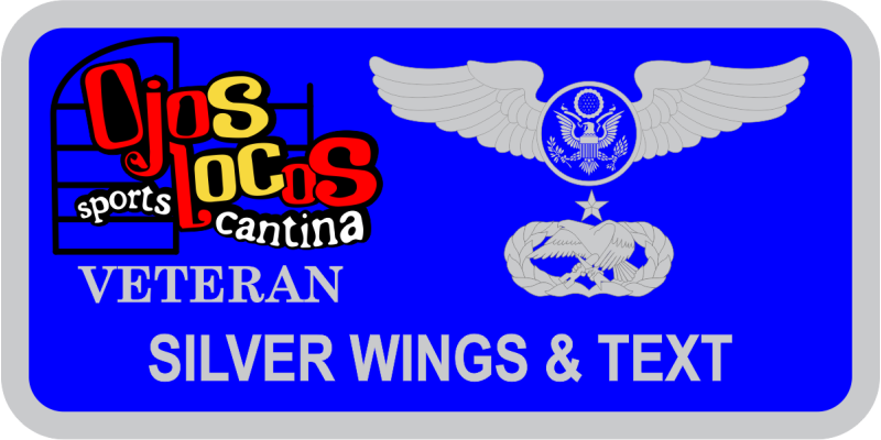 344 TRS Ojos Locos Veteran Name Tag