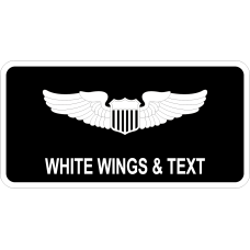 Image for ALSSA Black B/G White Border Name Tag