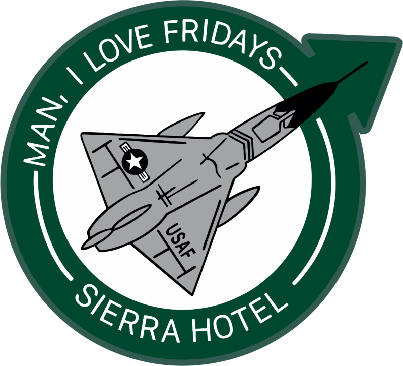 87 FTS Man, I Love Fridays Patch