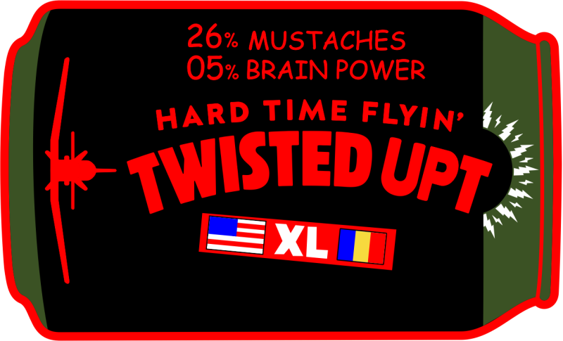 47 FTW Class SUPT 26-05 Black & Red Hard Time Flyin' Can Patch