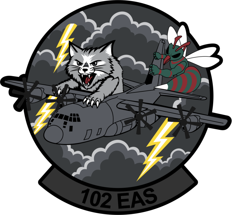 102 EAS C-130 Cat & Hornet Gray Patch