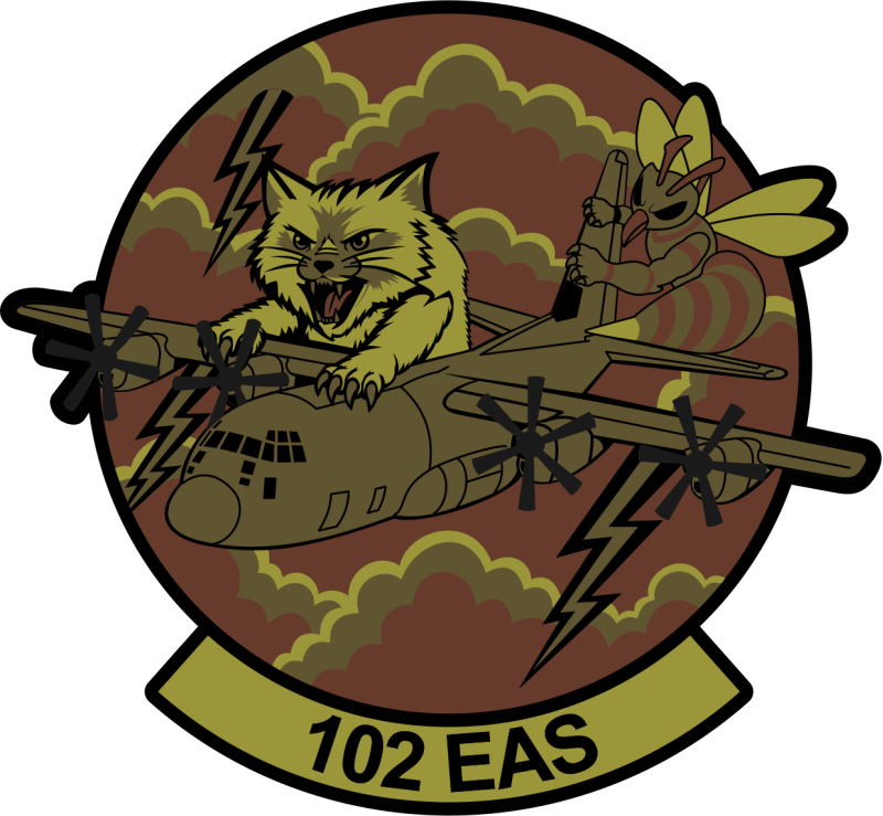 102 EAS C-130 Cat & Hornet OCP Patch