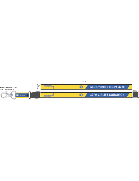 Image for 327 AS Blue/Yellow C-130 Lanyard
