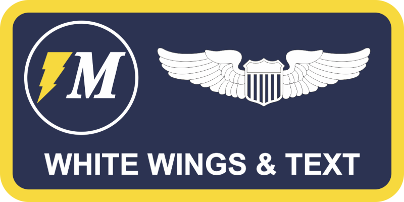 6 ARW Bolt with M Logo Name Tag