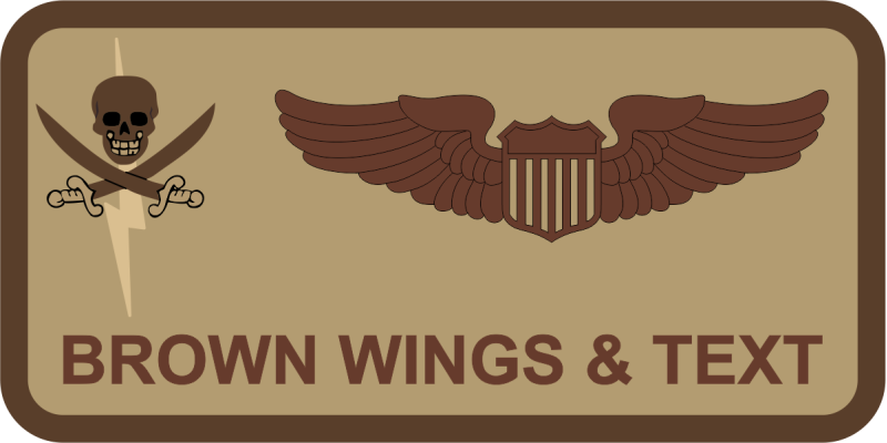 91 ARS Desert Name Tag 