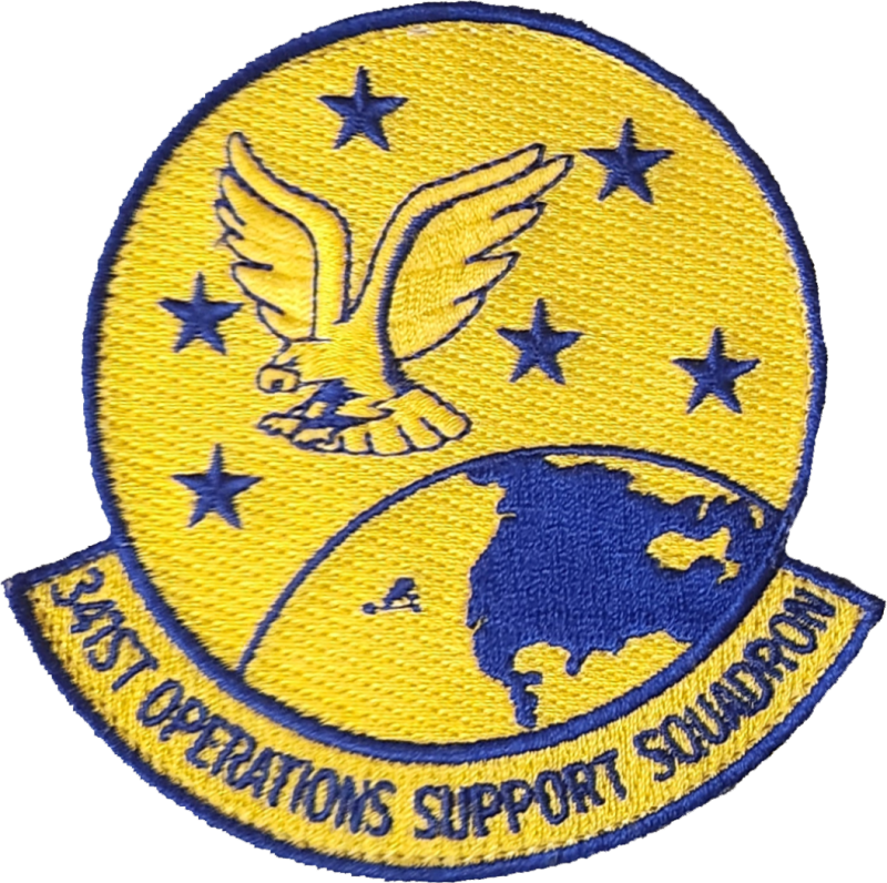 341 OSS Yellow & Blue Patch