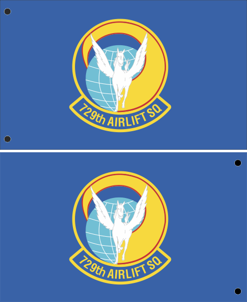 729 AS Double-Sided Flag 3' x 5', March ARB