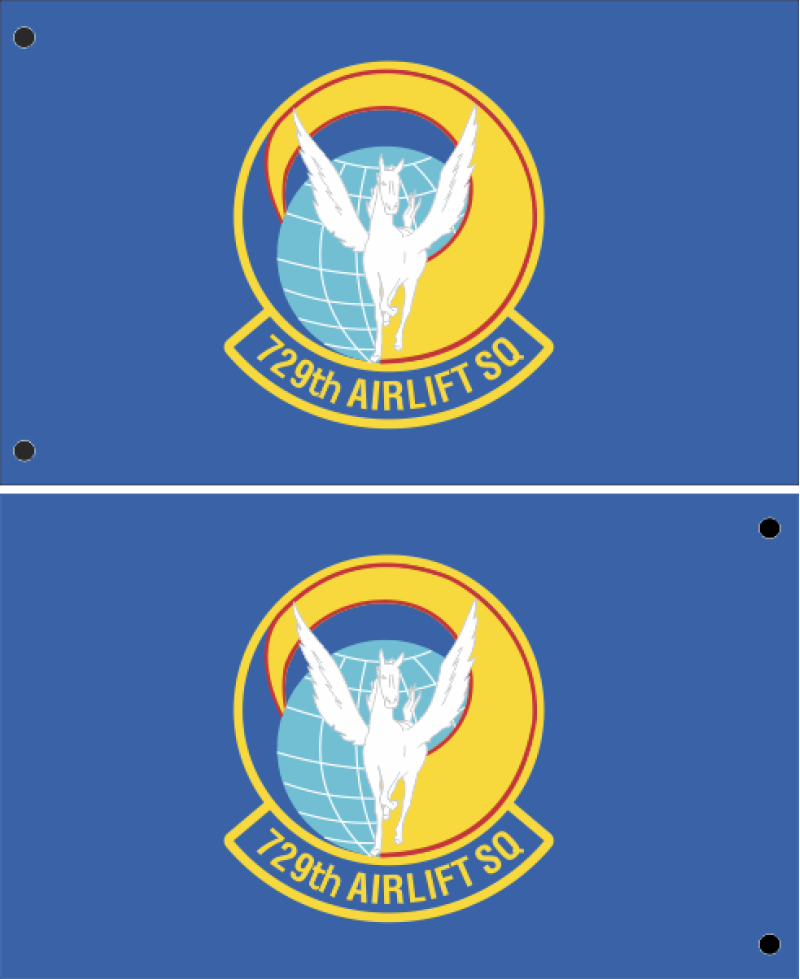 729 AS Double-Sided Flag 3' x 5', March ARB