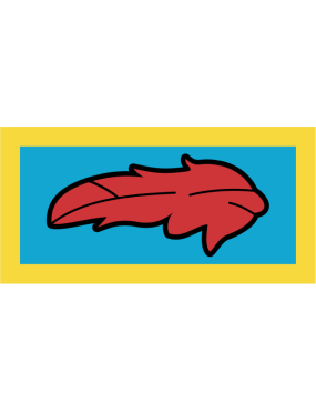Image for 912 ARS LT Blue Red Feather Pocket Tab