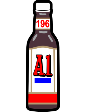 Image for 196 ATKS A1 Sauce Bottle Pocket Tab