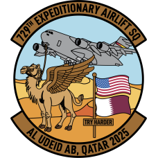 Image for 729 EAS Try Harder Winged Camel PVC Patch