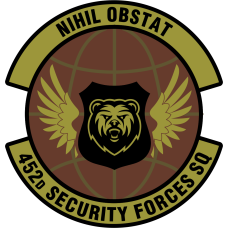 Image for 452 SFS NIHIL OBSTAT OCP Patch