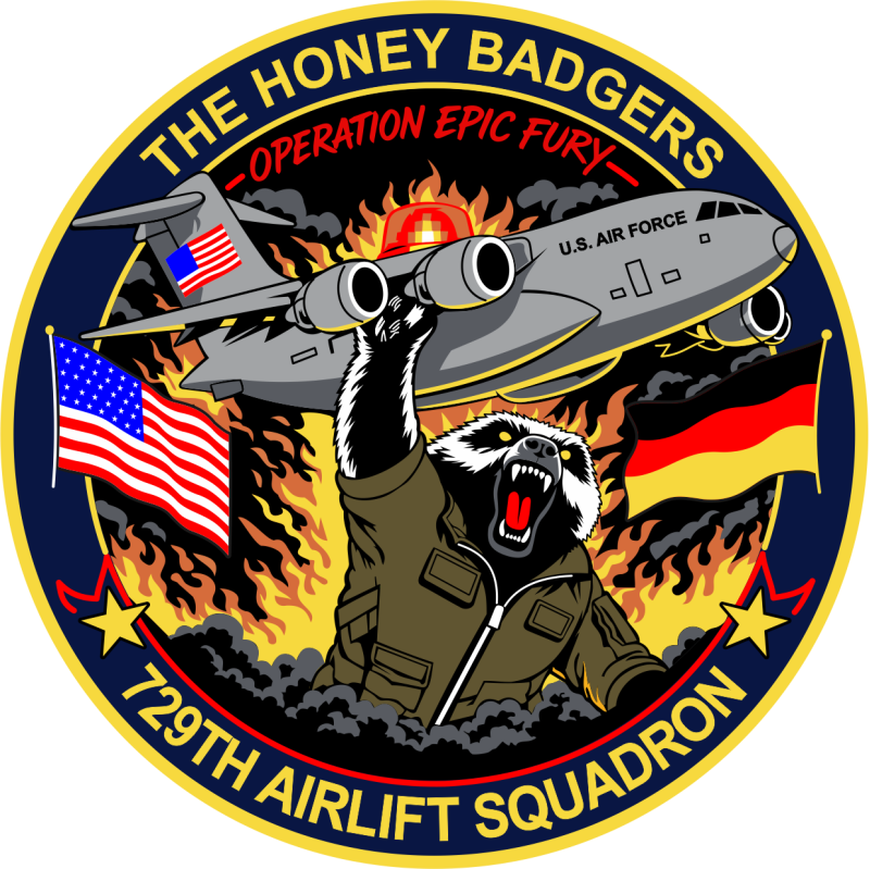 729 AS Operation Epic Fury The Honey Badgers Patch