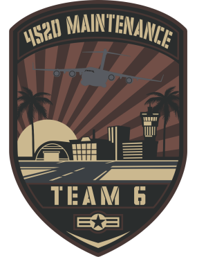 Image for 452 AMXS Team 6 Desert PVC Patch