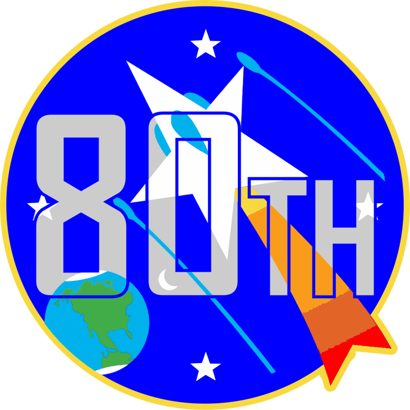 196 ATKS 80th Anniversary Star Brust Patch 