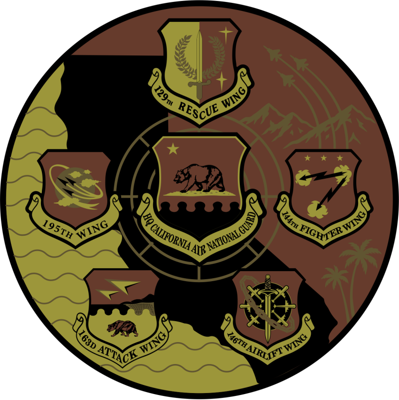 HQ California ANG Pizza OCP Patch