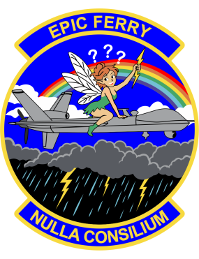 Image for 196 ATKS Epic Ferry with Rainbow MQ-9 Patch