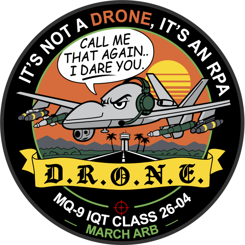 160 ATKS Class 26-04 MQ-9 IQT Patch