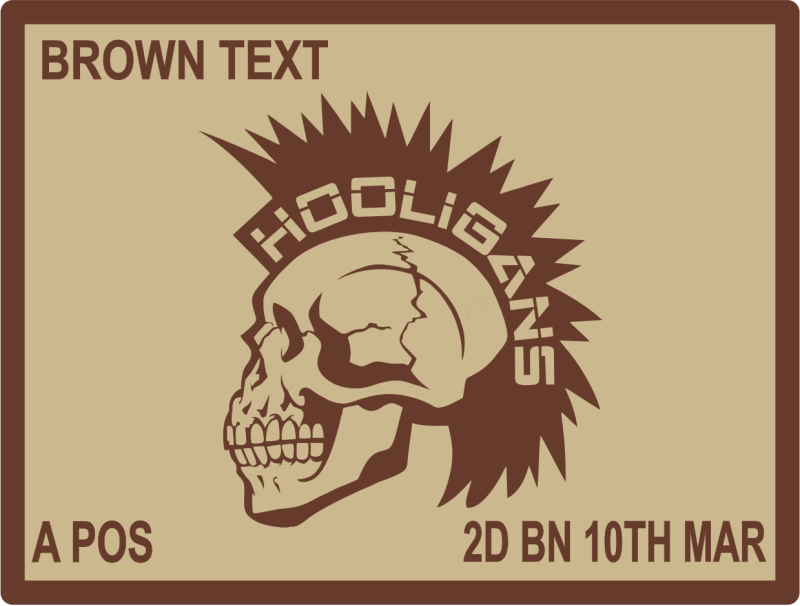 2D Battalion 10th Marines Name Tag