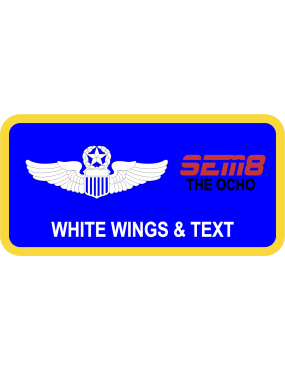 Image for Air War College SEM 8 The Ocho Name Tag