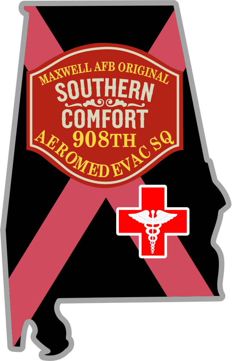 908 AES Southern Comfort with Red Cross Patch 