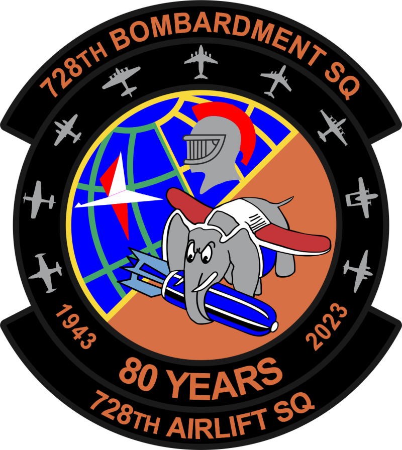 728 AS 80 Years Patch