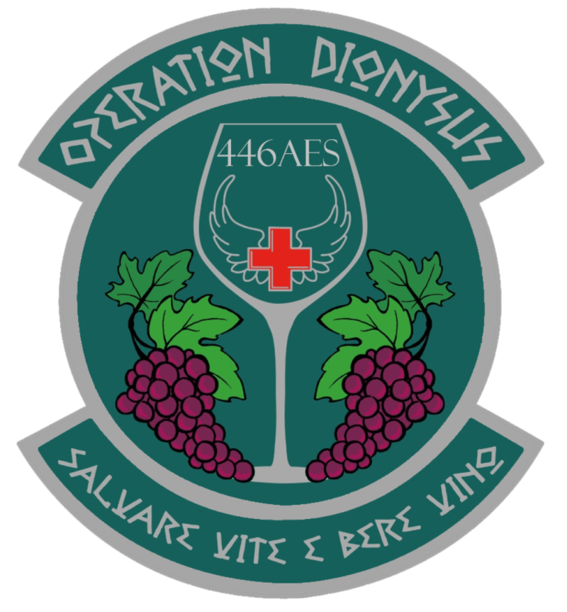 446 AES Full Color Wine Patch