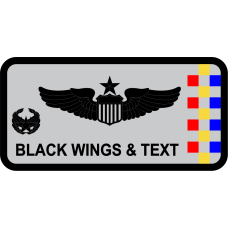 Image for 62 OSS Red-Yellow-Blue Checks Name Tag