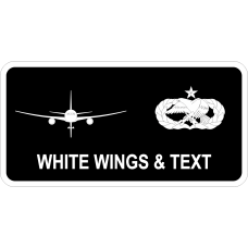 Image for 22 AMXS Black/White KC-46 Name Tag