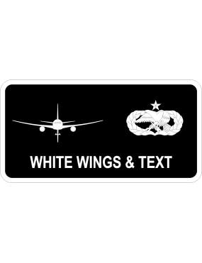 Image for 22 AMXS Black/White KC-46 Name Tag