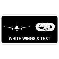 Image for 22 AMXS Black/White KC-46 Basic MX Device Name Tag