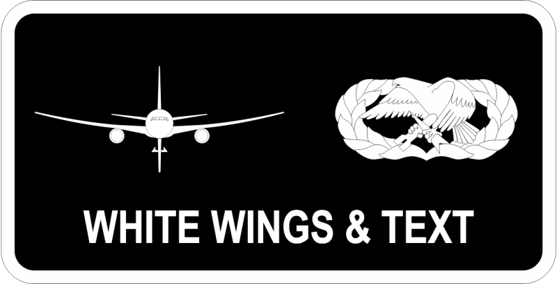 22 AMXS Black/White KC-46 Basic MX Device Name Tag 