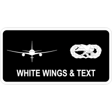 Image for 22 AMXS Black/White KC-46 Basic MX Device Name Tag