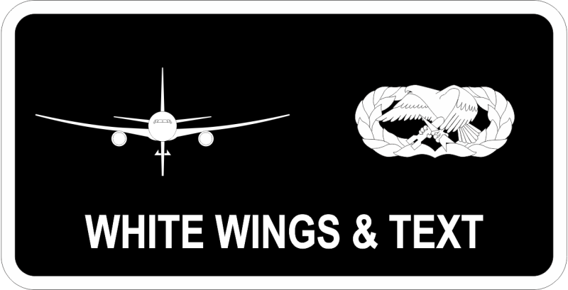 22 AMXS Black/White KC-46 Basic MX Device Name Tag 