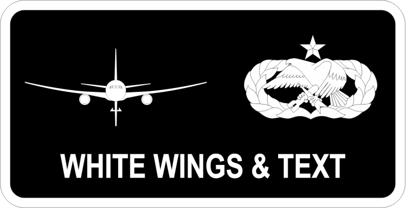 22 AMXS Black/White KC-46 Senior MX Device Name Tag 