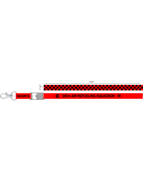 Image for 350 ARS NKAWTG Red/Black Lanyard