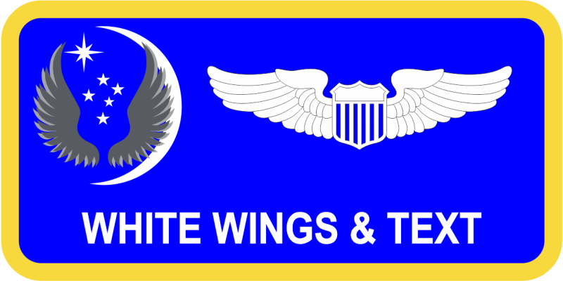 818 MSAS Blue Name Tag