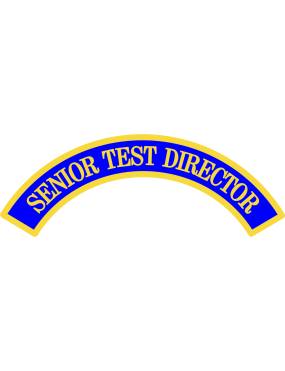 Image for AMC TES Senior Test Director Full Color Rocker Pocket Tab