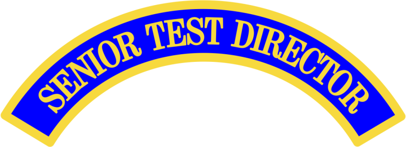 AMC TES Senior Test Director Full Color Rocker Pocket Tab