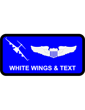 Image for 6 AS White C-17 Name Tag