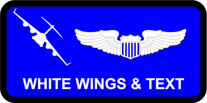 6 AS White C-17 Name Tag