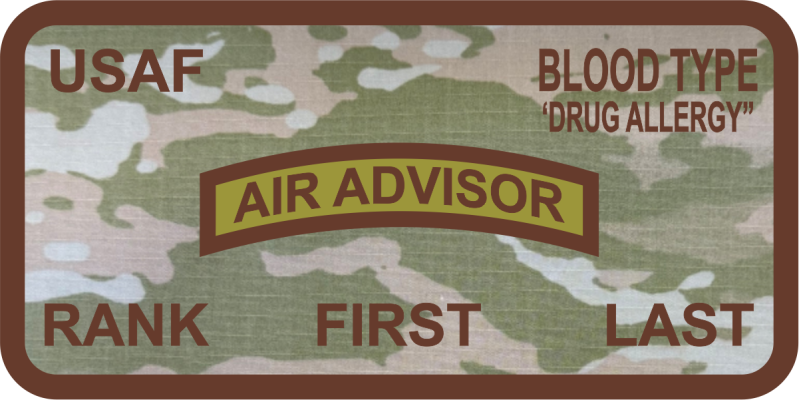 818 MSAS Air Advisor OCP Name Tag