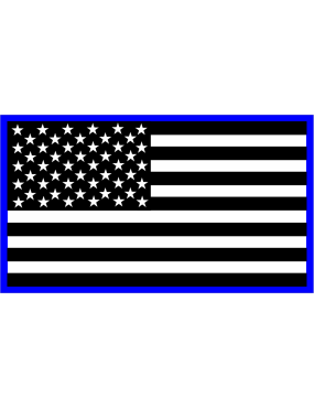 Image for 32 ARS Black/White/Blue American Flag