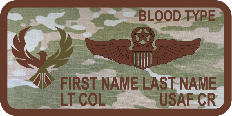 621 CRSS Stylized Phoenix OCP Name Tag 