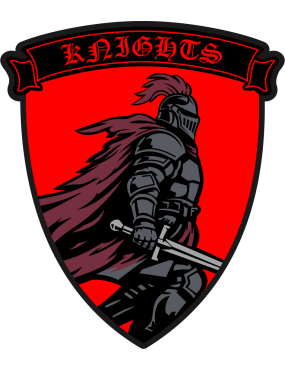 Image for 170 ARS Red and Black Knight Patch
