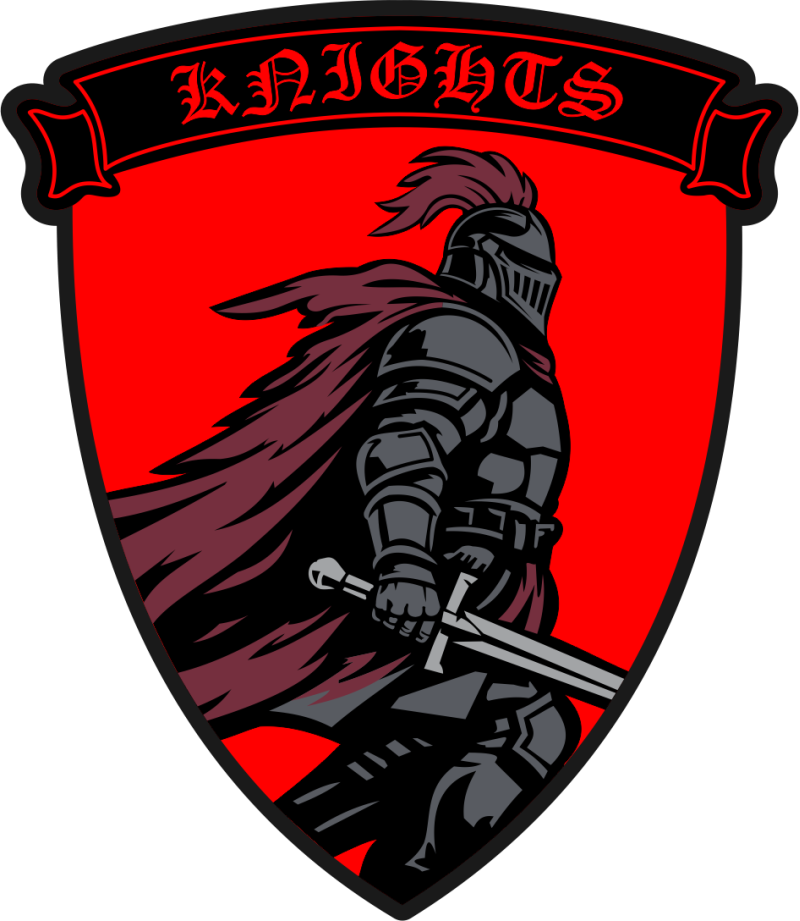 170 ARS Red and Black Knight Patch