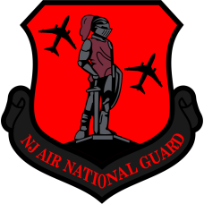 Image for 170 ARS Red and Black NJ ANG K-46A Patch