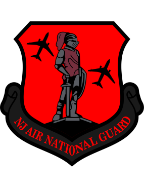 Image for 170 ARS Red and Black NJ ANG K-46A Patch