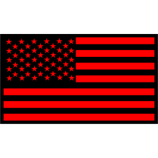 Image for 170 ARS Red and Black American Flag Patch